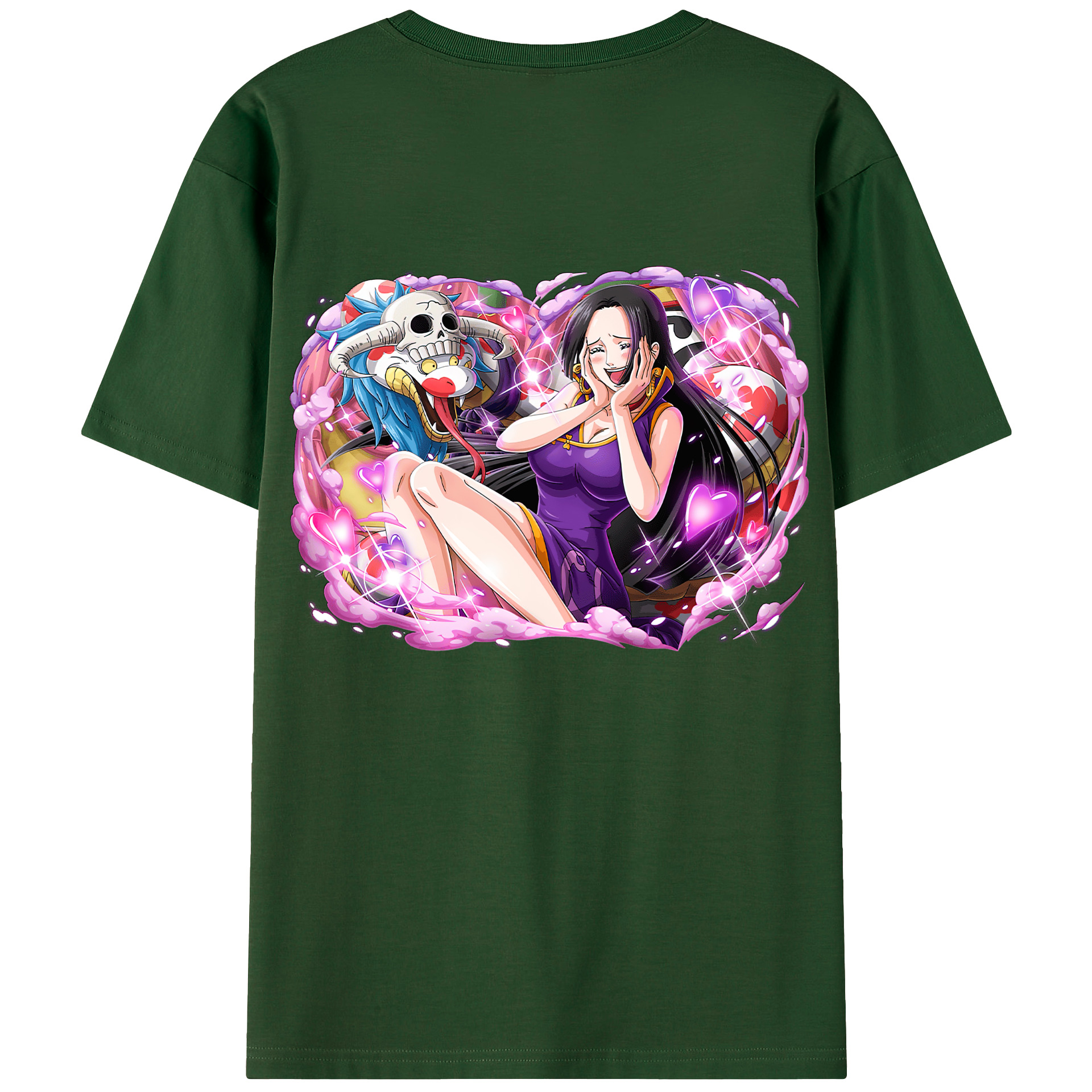 ワンピース ボア・ハンコック ONE PIECE Boa·Hancock 綿100％半袖Tシャツ（背面プリント）